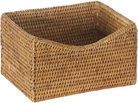 La Jolla Rattan Organizing & Shelf Basket