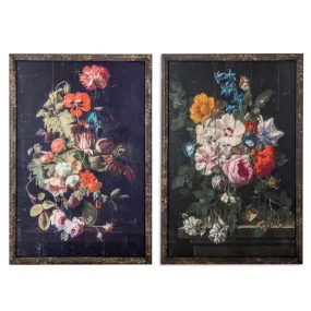 Large Floral Framed Print Set