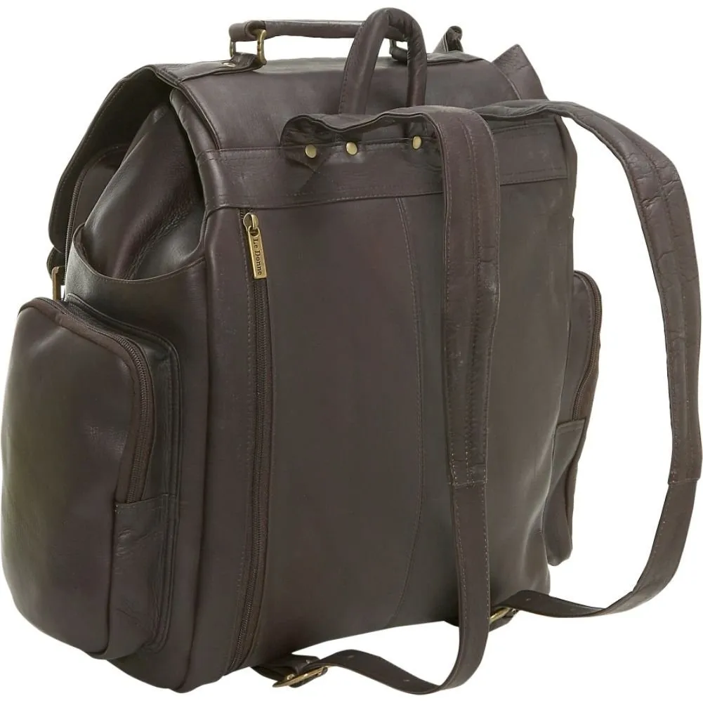 Le Donne Leather Large Traveler Backpack