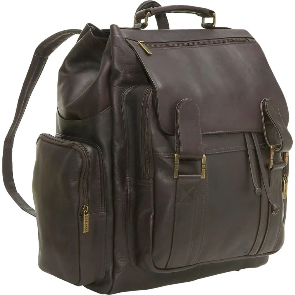 Le Donne Leather Large Traveler Backpack