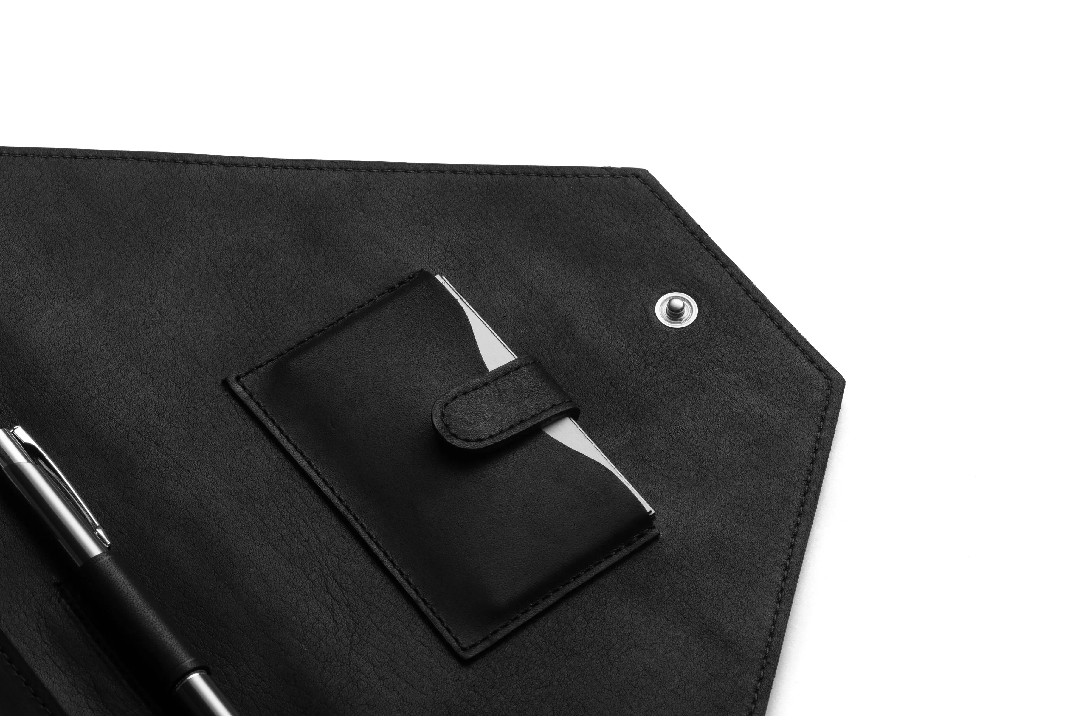 Leather Document Envelope In Brown Or Black