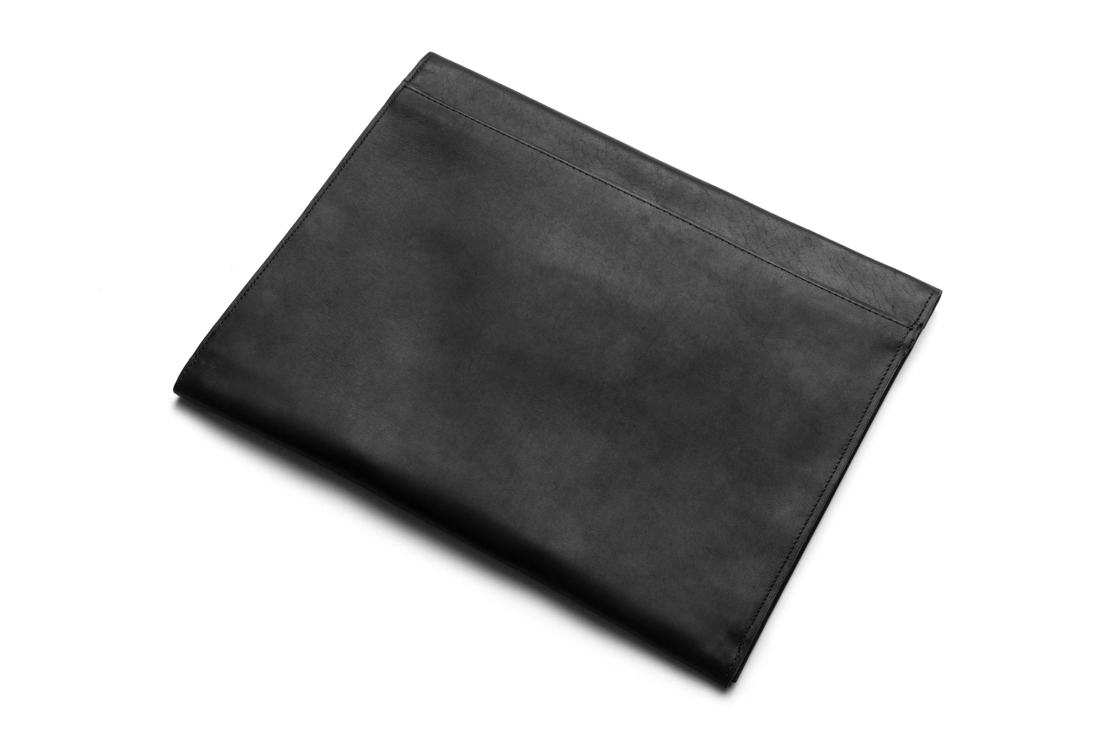 Leather Document Envelope In Brown Or Black