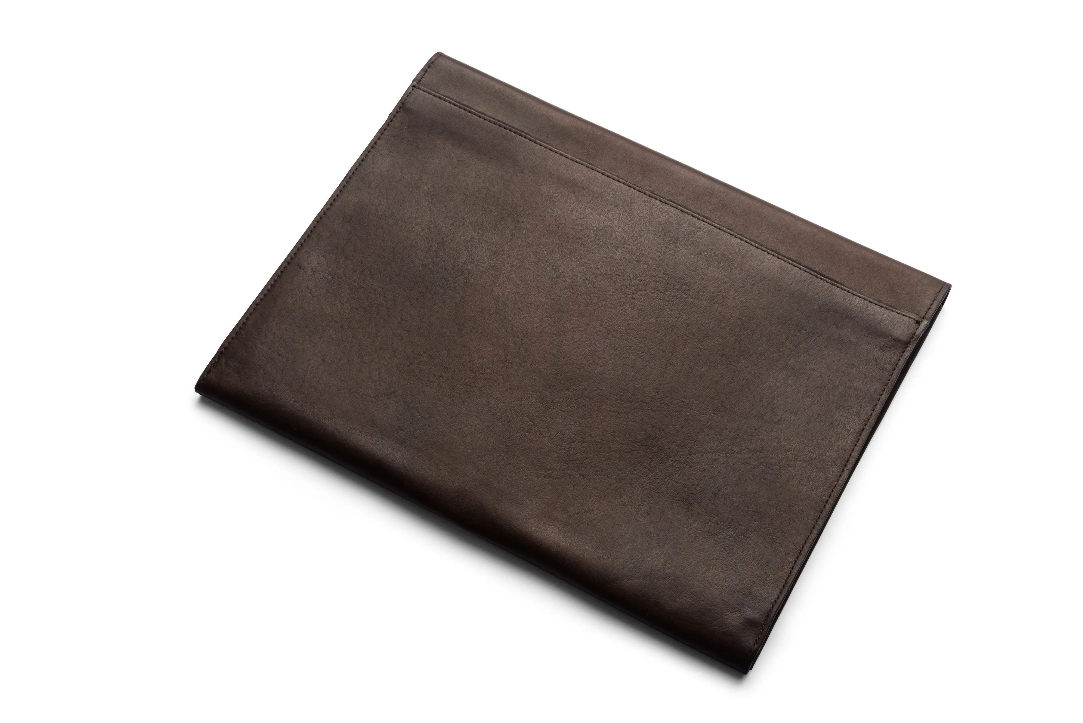 Leather Document Envelope In Brown Or Black