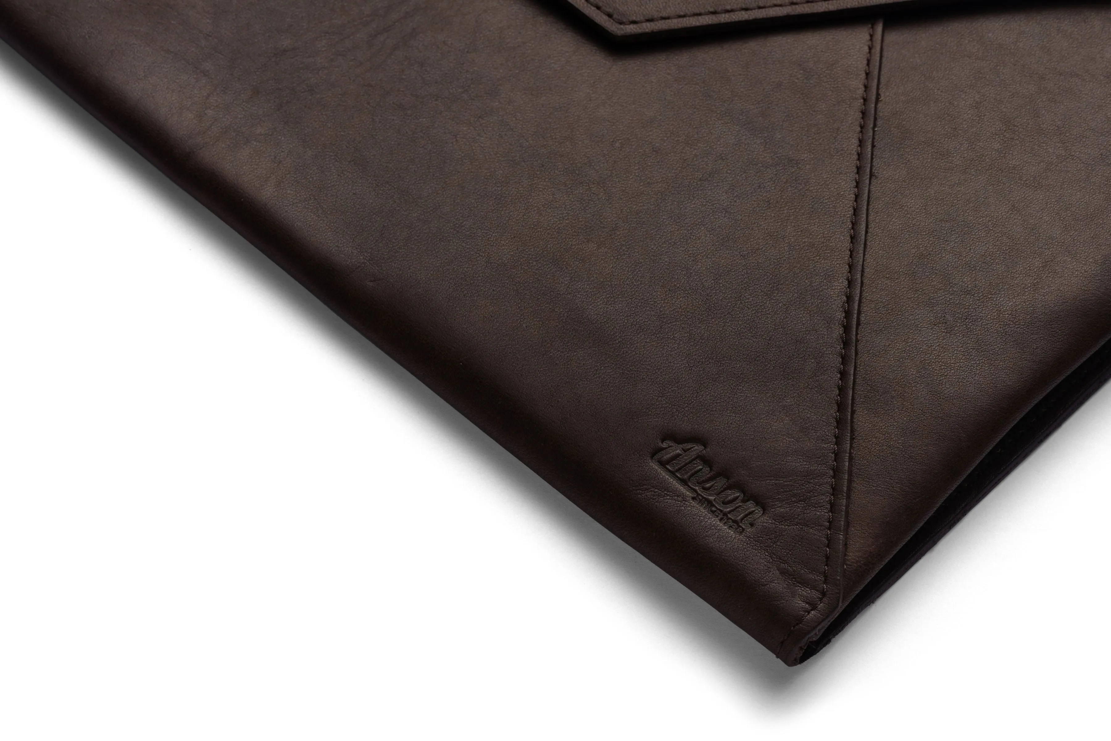 Leather Document Envelope In Brown Or Black