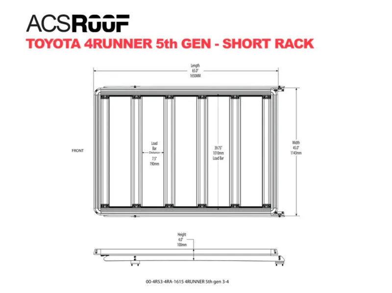 Leitner Designs ACS Roof Over Cab Platform Roof Rack