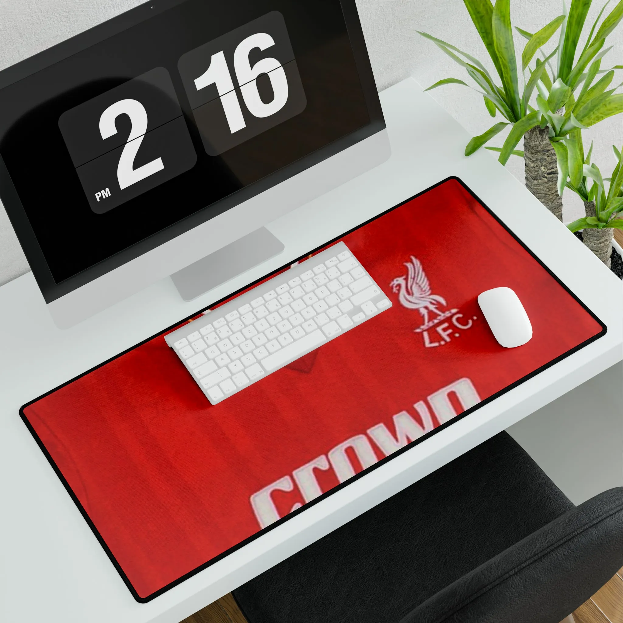 Liverpool Retro Home Kit - Desk Mat