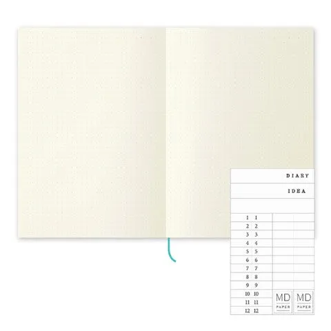 Midori Green Dot Grid A5 Notebook