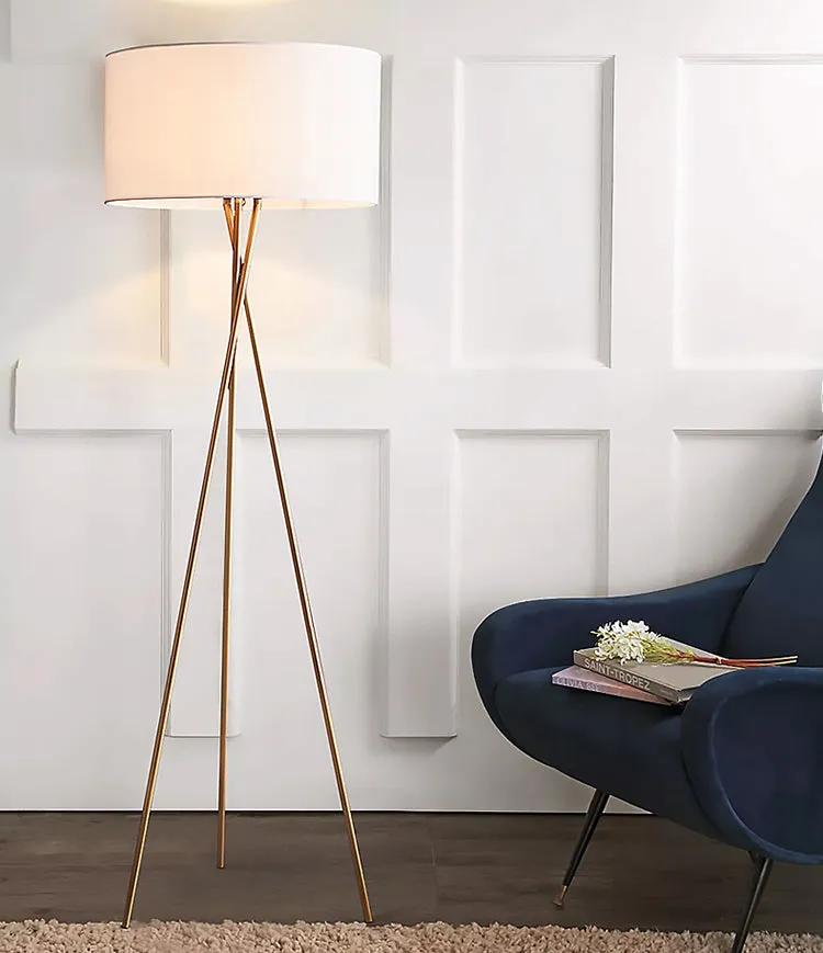 Miro Gold Tripod Floor Lamp