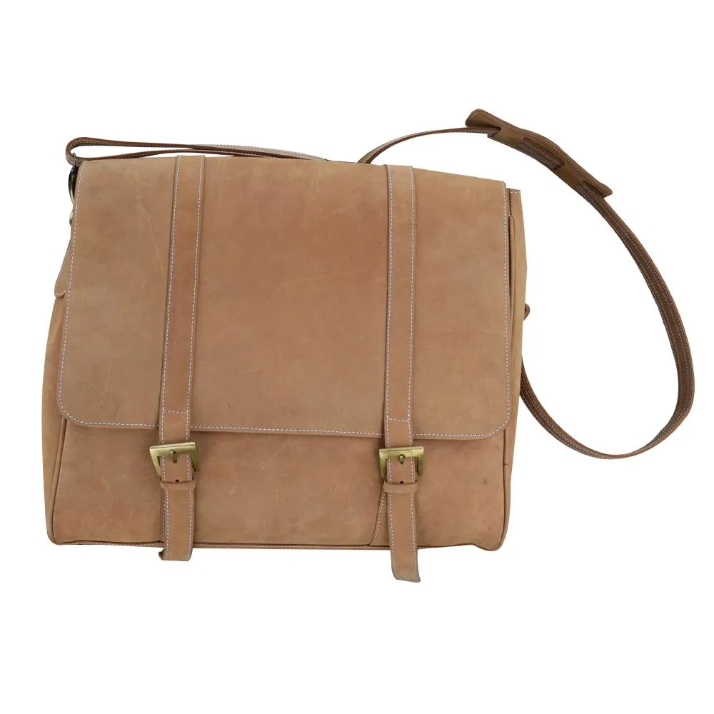 Modern Man Sueded Leather Satchel