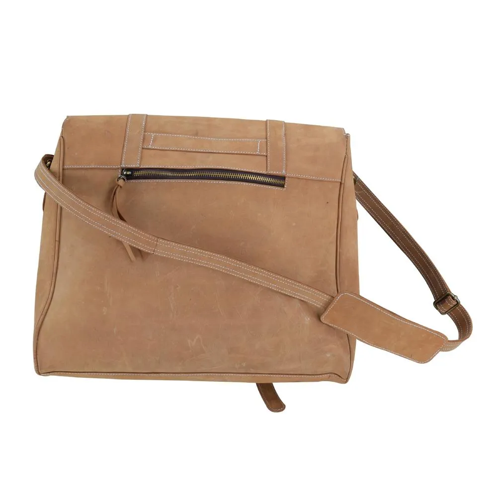 Modern Man Sueded Leather Satchel