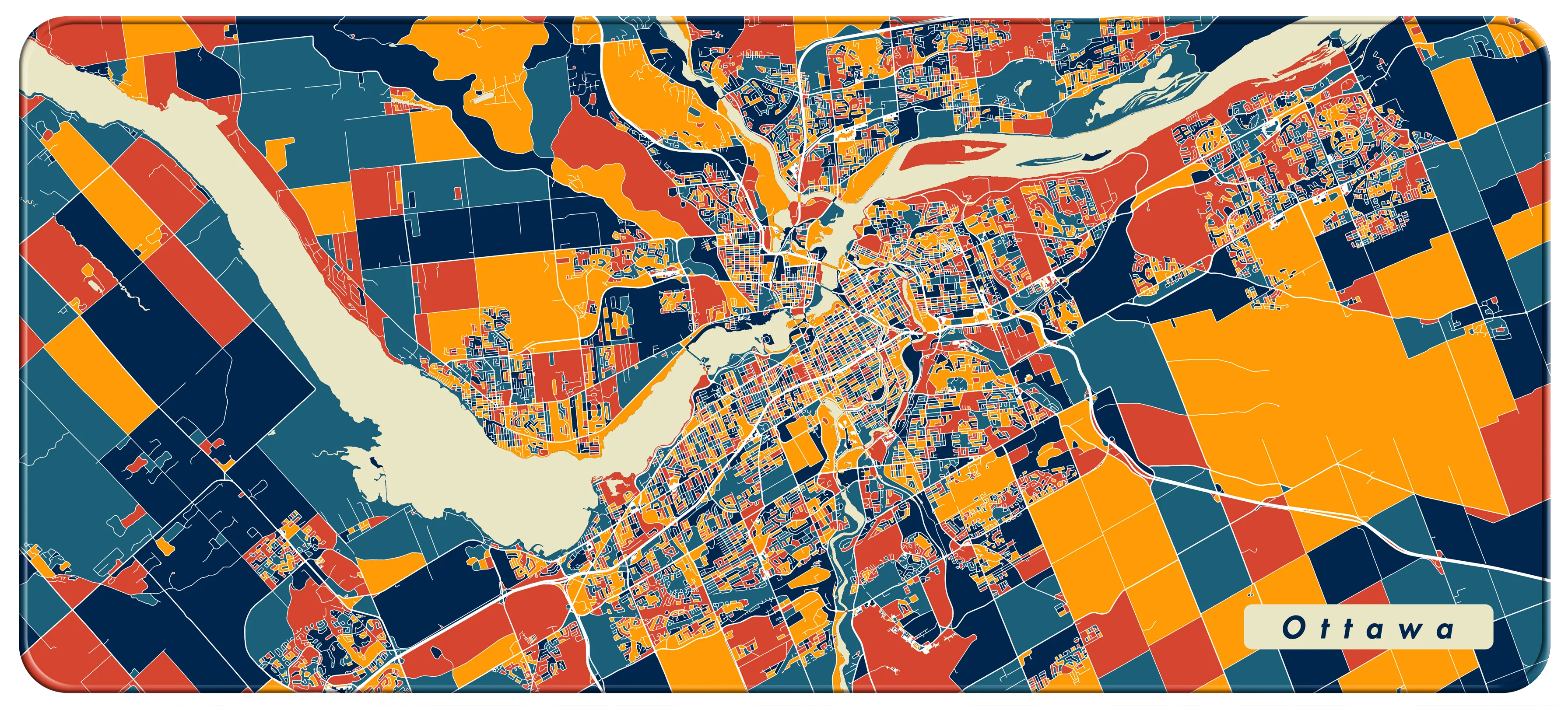 NANAMI DESIGN City Map Desk Mats