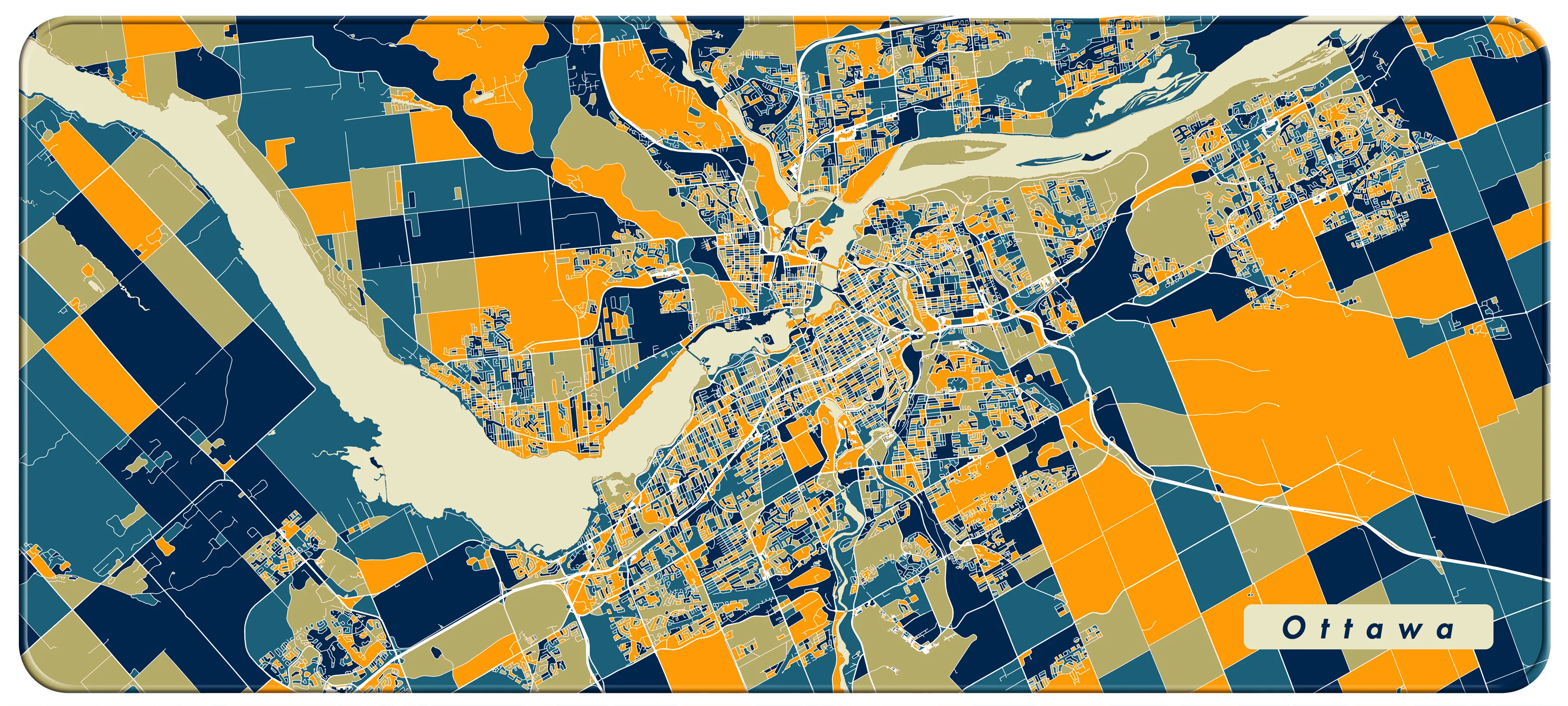 NANAMI DESIGN City Map Desk Mats