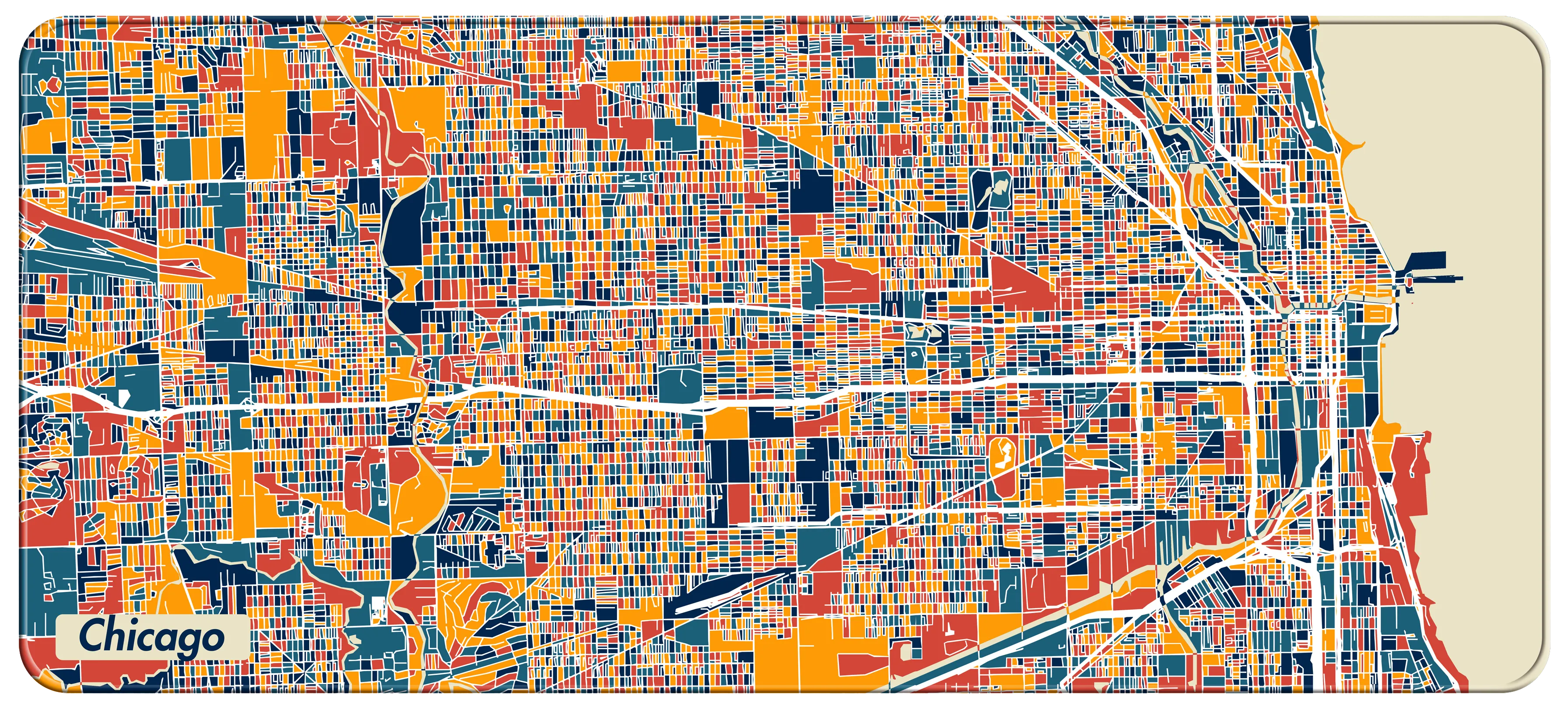 NANAMI DESIGN City Map Desk Mats