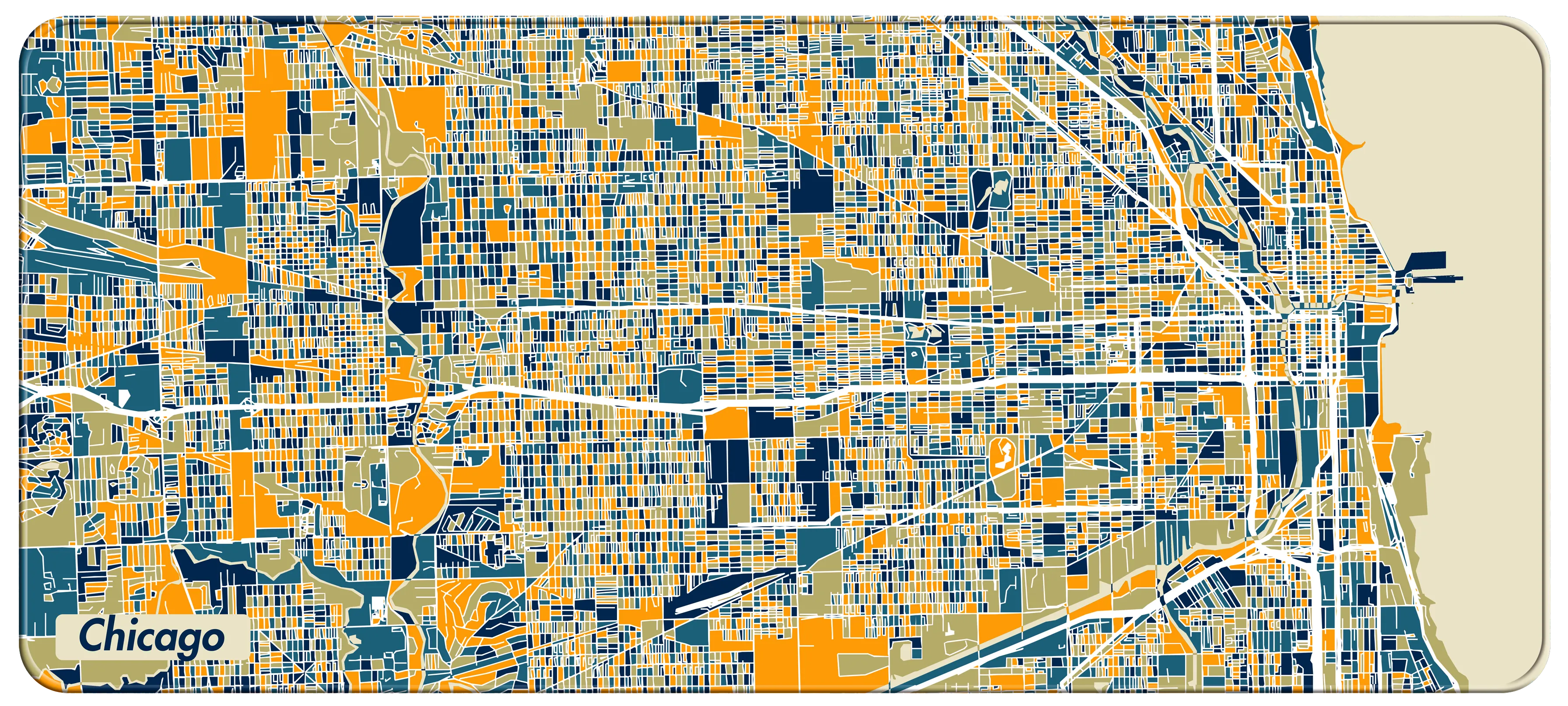 NANAMI DESIGN City Map Desk Mats