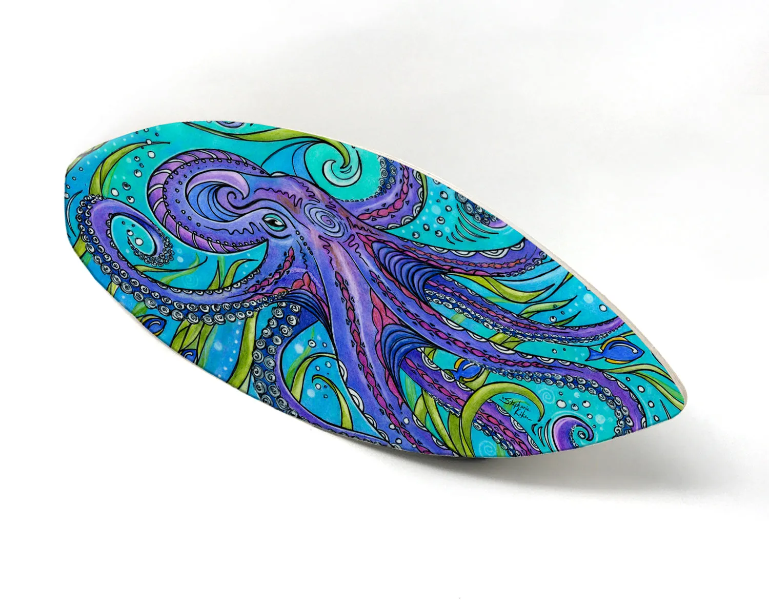 Octopus Surfboard Wall Art