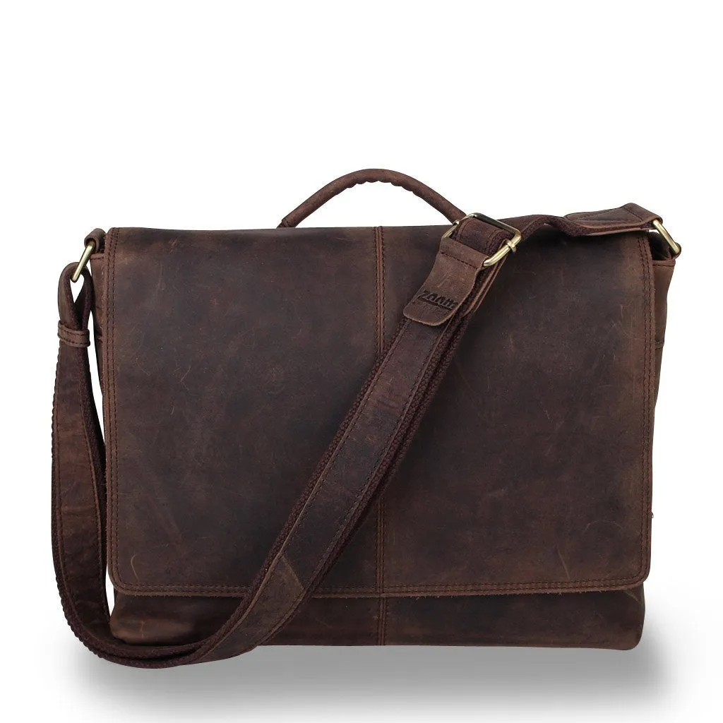 Parker Vintage Leather iLaptop Bag (Suede Touch)