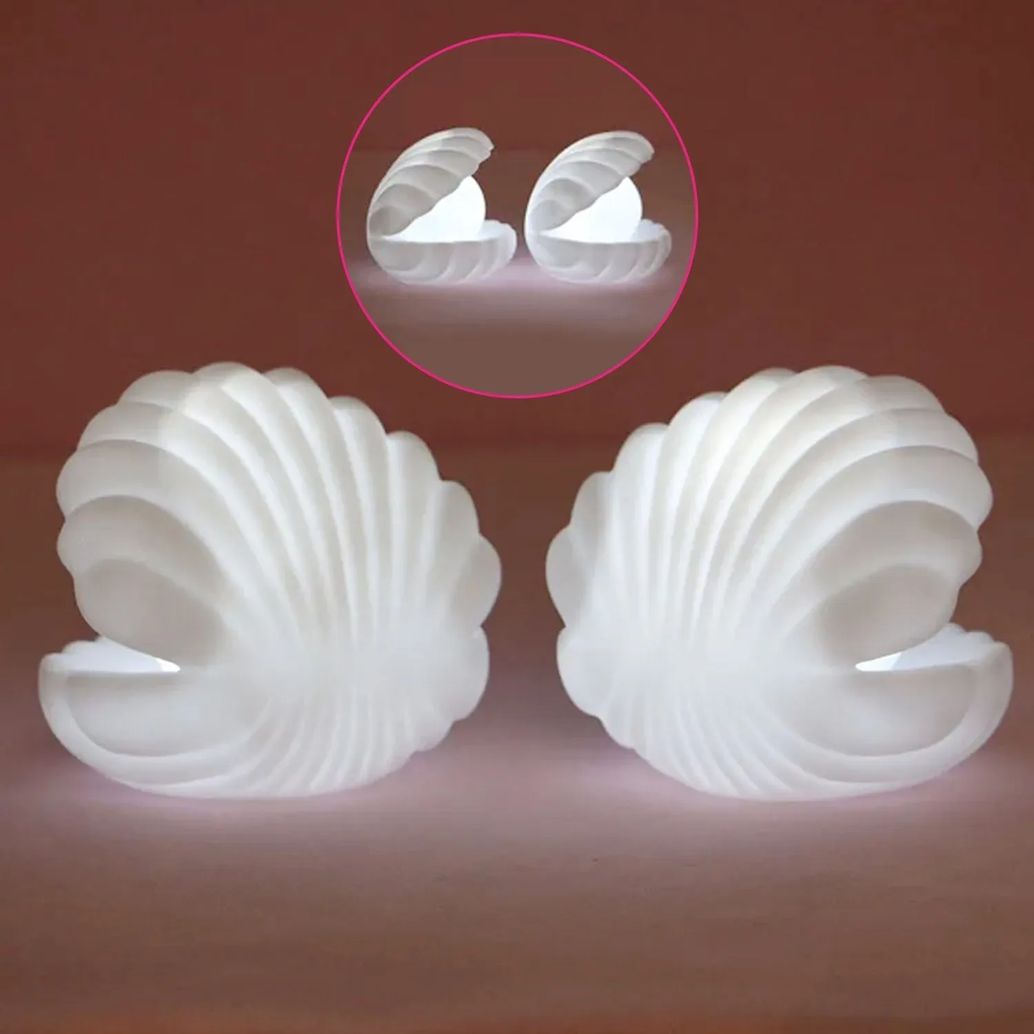 Pearl Shell Night Lamp Decorate Desk Lights Nursery Toy Lamp Led Pearl Shell Night Lights For Bedroom & Home