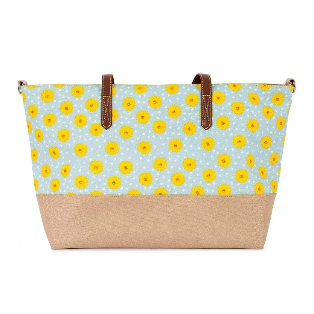 Pink Lining Notting Hill Tote Changing Bag (Sunflowers)