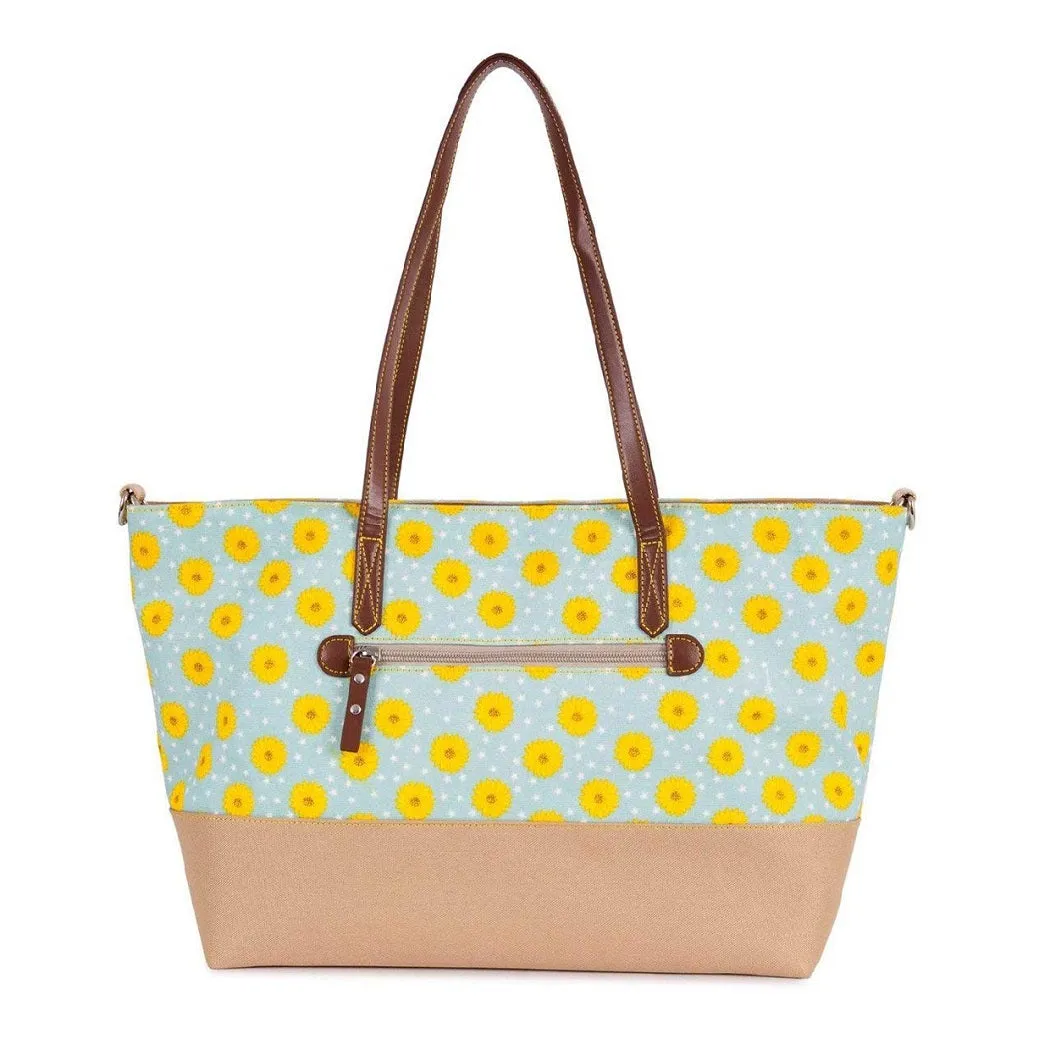 Pink Lining Notting Hill Tote Changing Bag (Sunflowers)