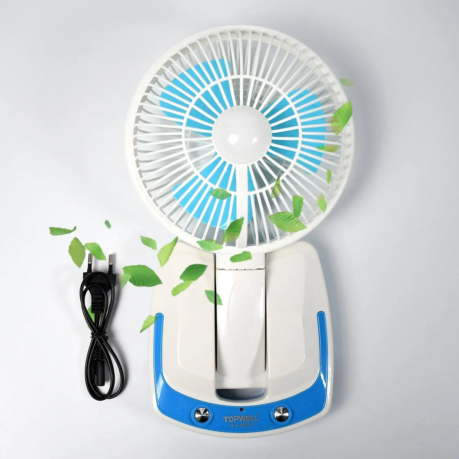 PORTABLE LED LIGHT WITH MINI FAN- YJ 5570 (Battery Not Include)