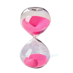 Puff Sandglass Gift Hourglass 15 Minutes Colorful Sandy Clock for Kitchen