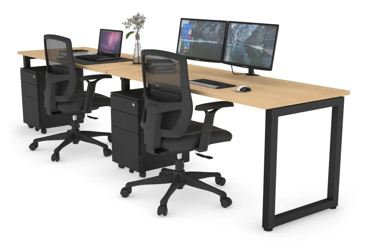 Quadro Loop Legs 2 Person Run Office Workstation [1200L x 700W]