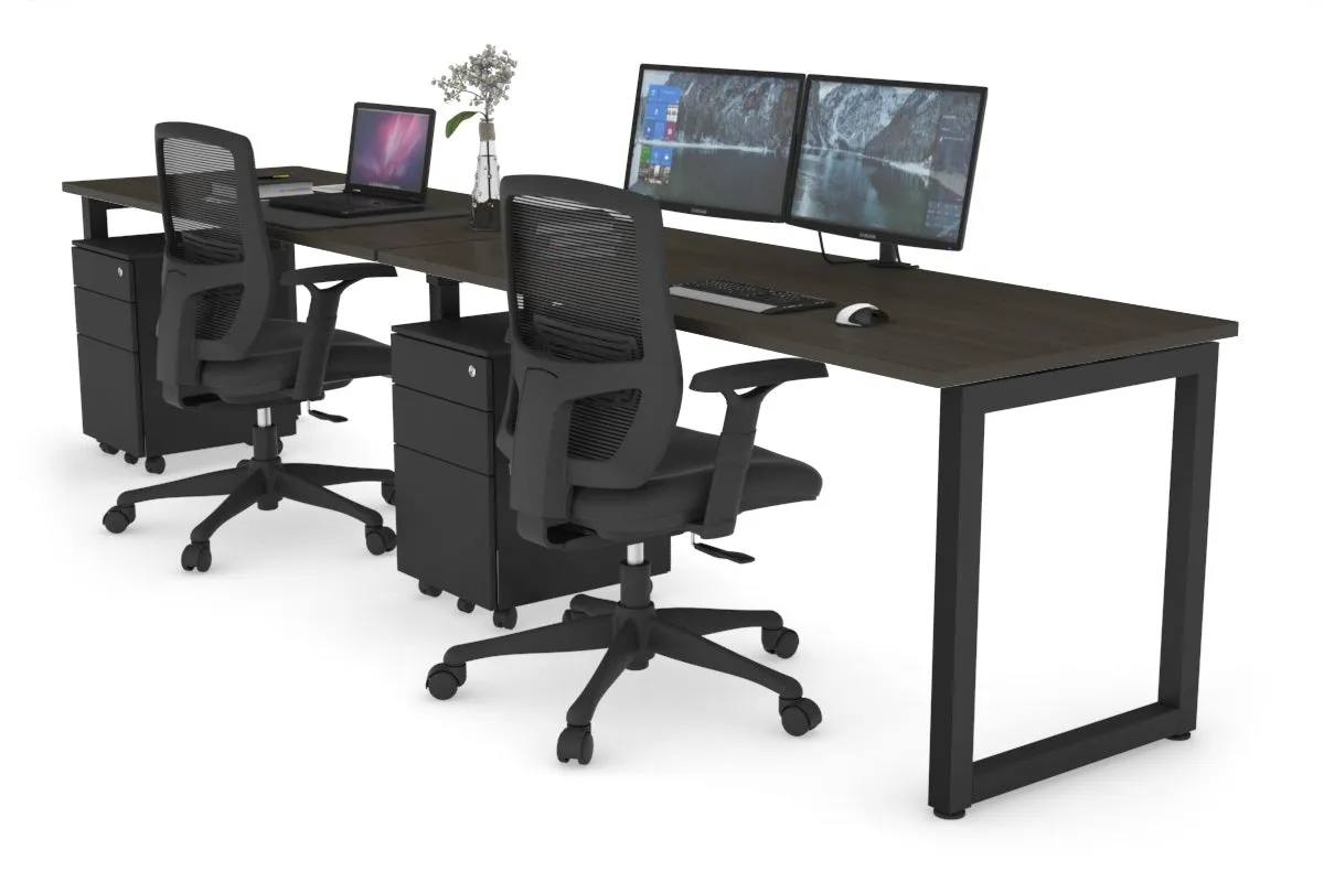 Quadro Loop Legs 2 Person Run Office Workstation [1200L x 700W]