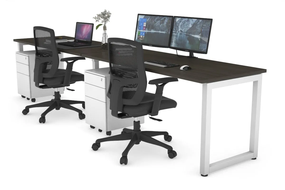 Quadro Loop Legs 2 Person Run Office Workstation [1200L x 700W]