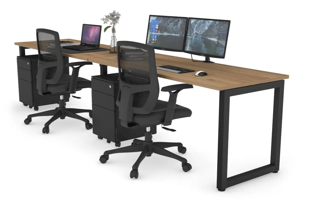 Quadro Loop Legs 2 Person Run Office Workstation [1200L x 700W]