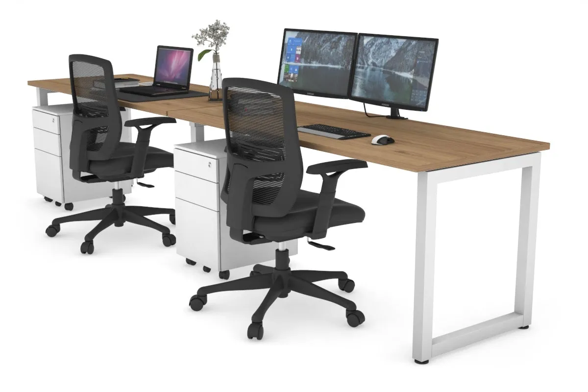 Quadro Loop Legs 2 Person Run Office Workstation [1200L x 700W]