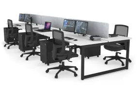 Quadro Loop Legs 6 Person Office Workstation [1200L x 700W]