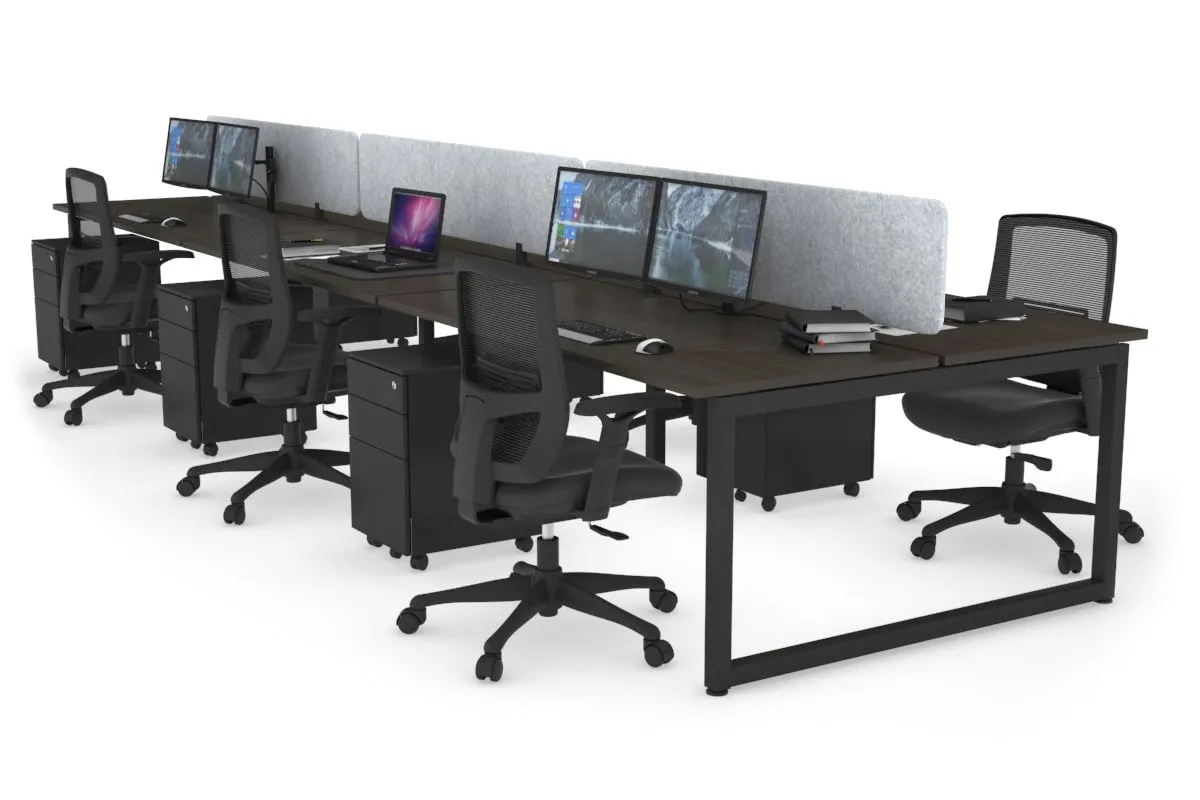 Quadro Loop Legs 6 Person Office Workstation [1200L x 700W]