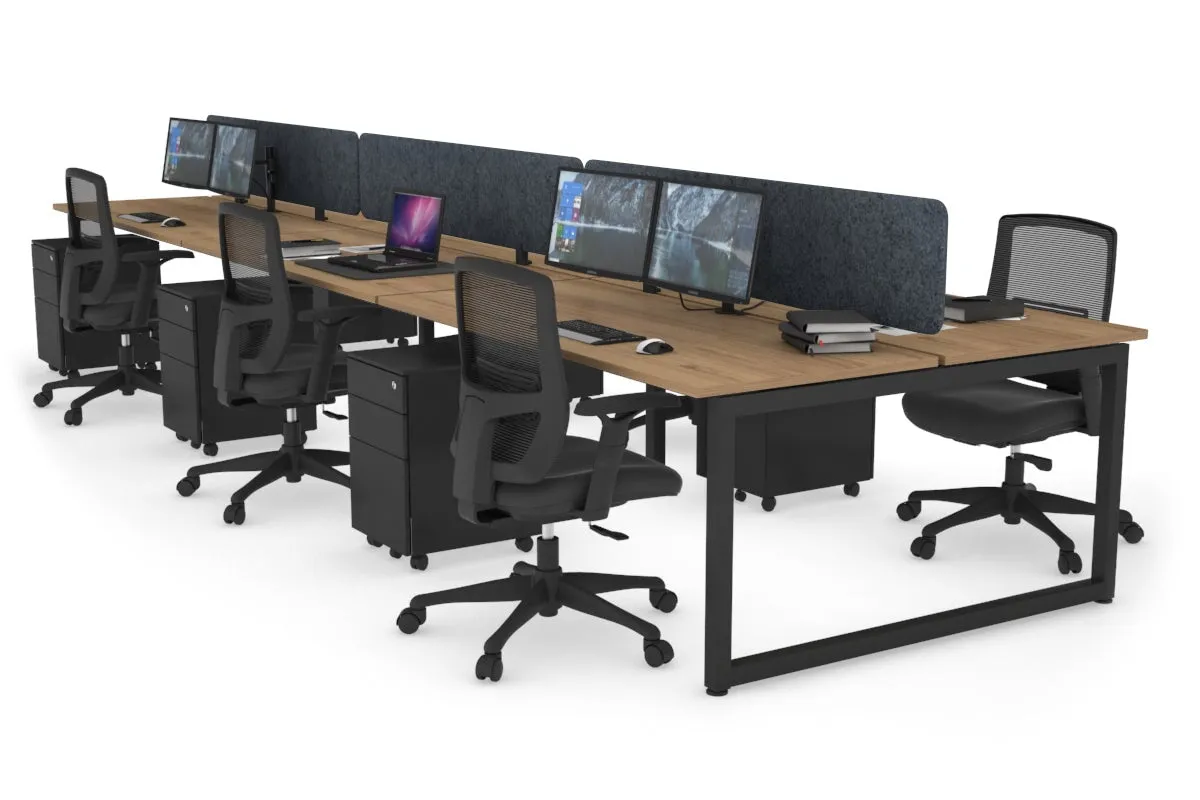 Quadro Loop Legs 6 Person Office Workstation [1200L x 700W]