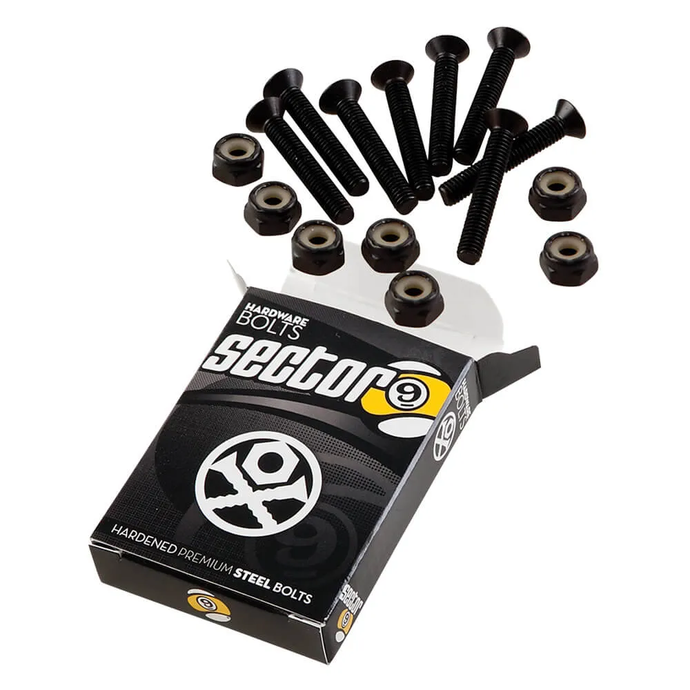 Sector 9 Skate Hardware 1-1/4" Phillips - Black