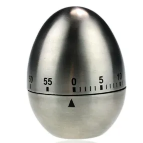 Stainless Steel Egg Shaped Kitchen Timer