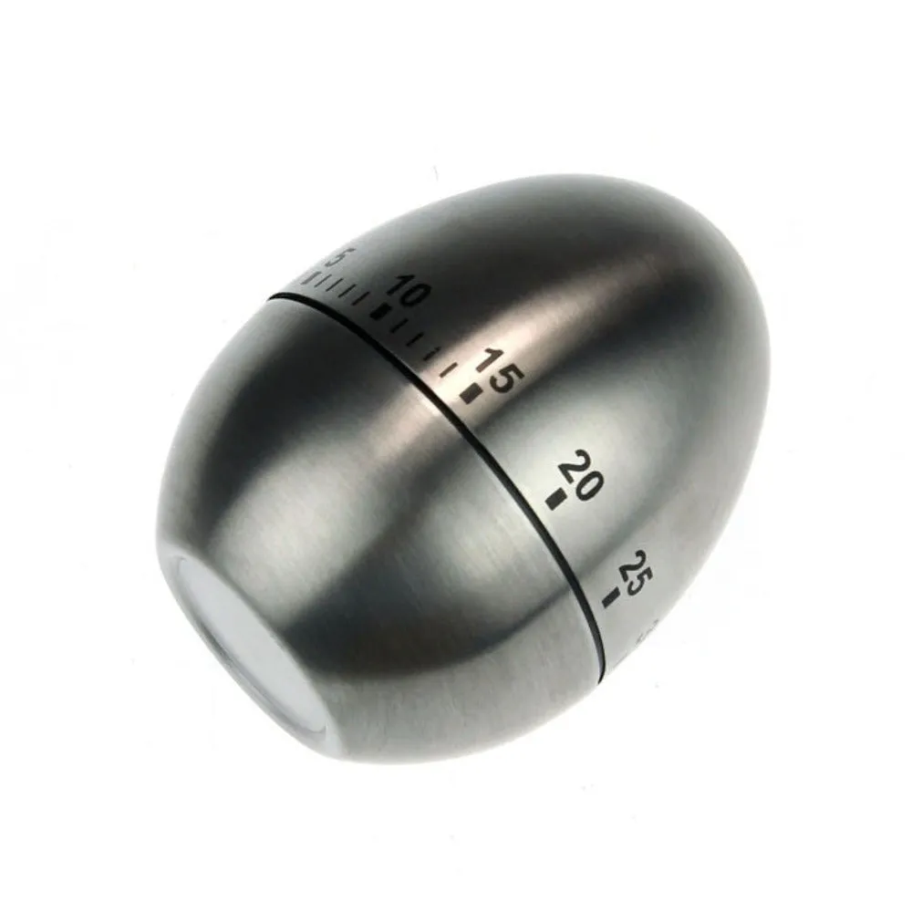 Stainless Steel Egg Shaped Kitchen Timer