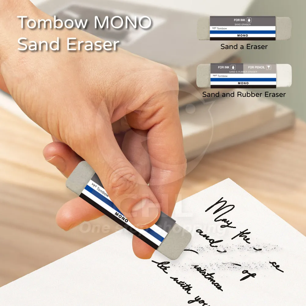 TOMBOW MONO Sand Eraser Sand and Rubber Eraser ES-510B ES-512B