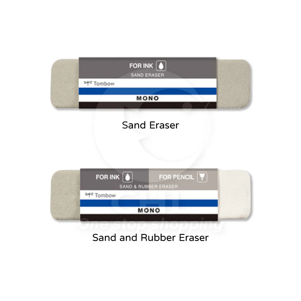 TOMBOW MONO Sand Eraser Sand and Rubber Eraser ES-510B ES-512B