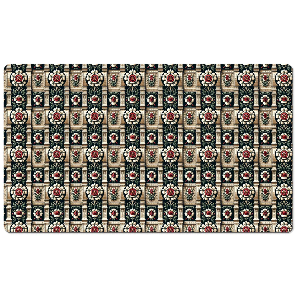 Tudor Rose on a castle Desk Mats