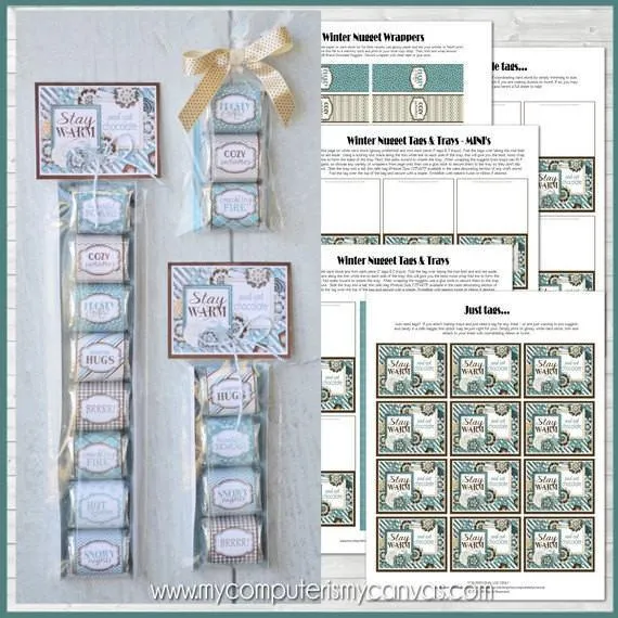 Winter Nugget Wrappers PRINTABLE