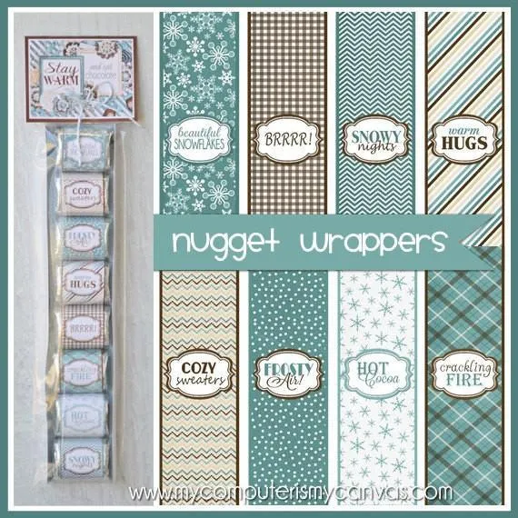 Winter Nugget Wrappers PRINTABLE